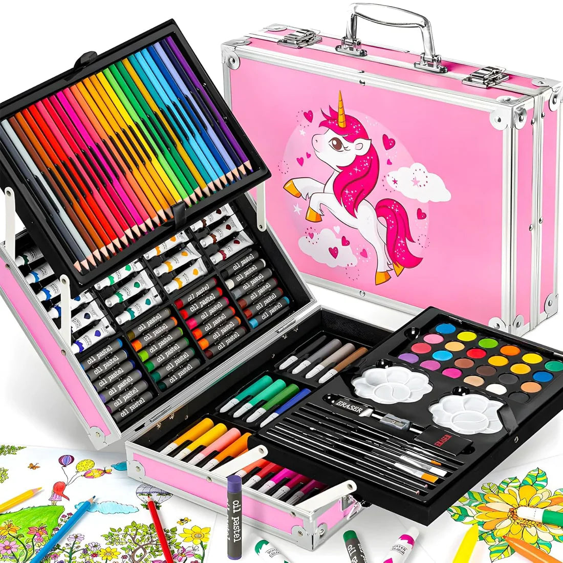 Space Theme 145-Piece Art Painting Box – Complete Creative Kit for Kids & Adults