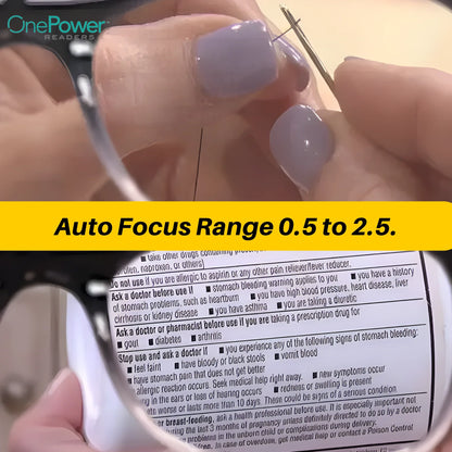 Buy 1 Get 1 Free AUTO FOCUS One Power Readers - AS SEEN ON TV! - Read Small Print and Computer Screens - no Changing Glasses - Flex Focus optics