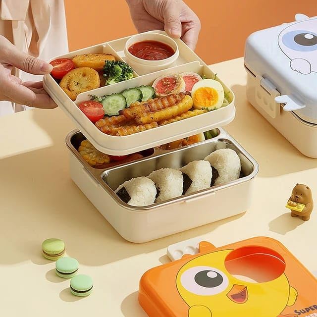 Colorful Kids Tiffin Box – Safe & Durable | Flat 50% OFF + COD Available